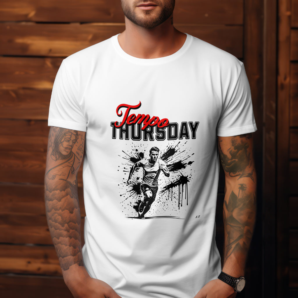 Tempo Thursday Performance Unisex T-shirt - Breathable Crewneck for Runners & Sport Enthusiasts